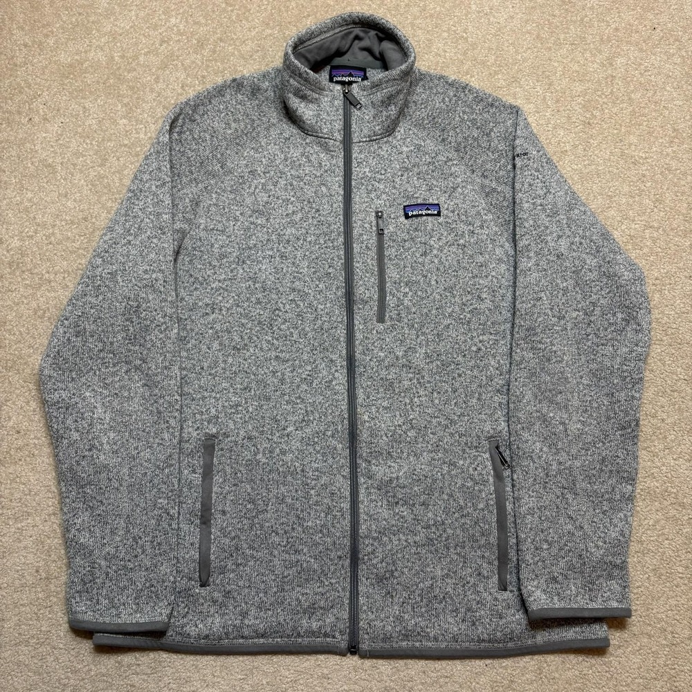 Patagonia Better Sweater Jacket Mens Large Gray Full Zip Fleece STY25527